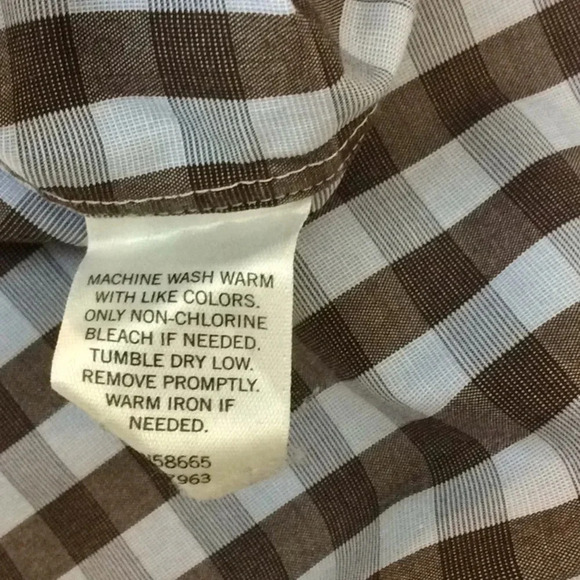 Calibrate Brown & Blue Trim Fit Dress Shirt - Picture 6 of 7